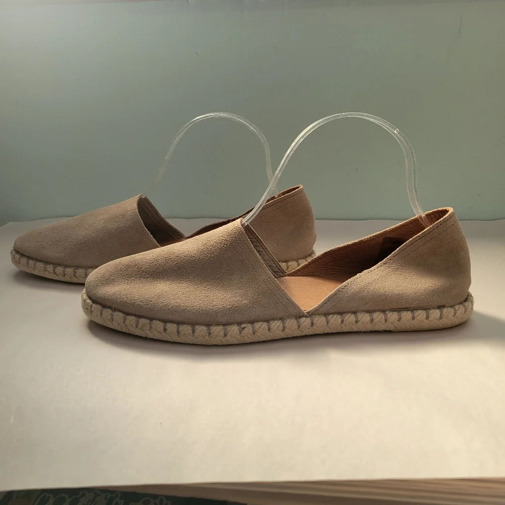 Miz Mooz Suede Espadrille Flats Carmena Tan Size 41 (9.5/10)